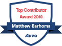 Avvo Top Contributor Award 2018